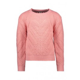B.Nosy Girls heavy knitted cardigan Punch Pink Y109-5374
